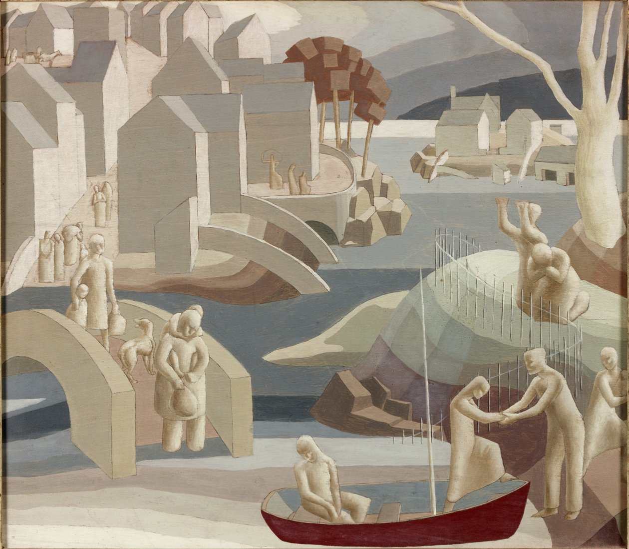 Az árvíz, 1941 körüli (olaj és ceruza, tábla) alkotó: Flora A. P. Glover
