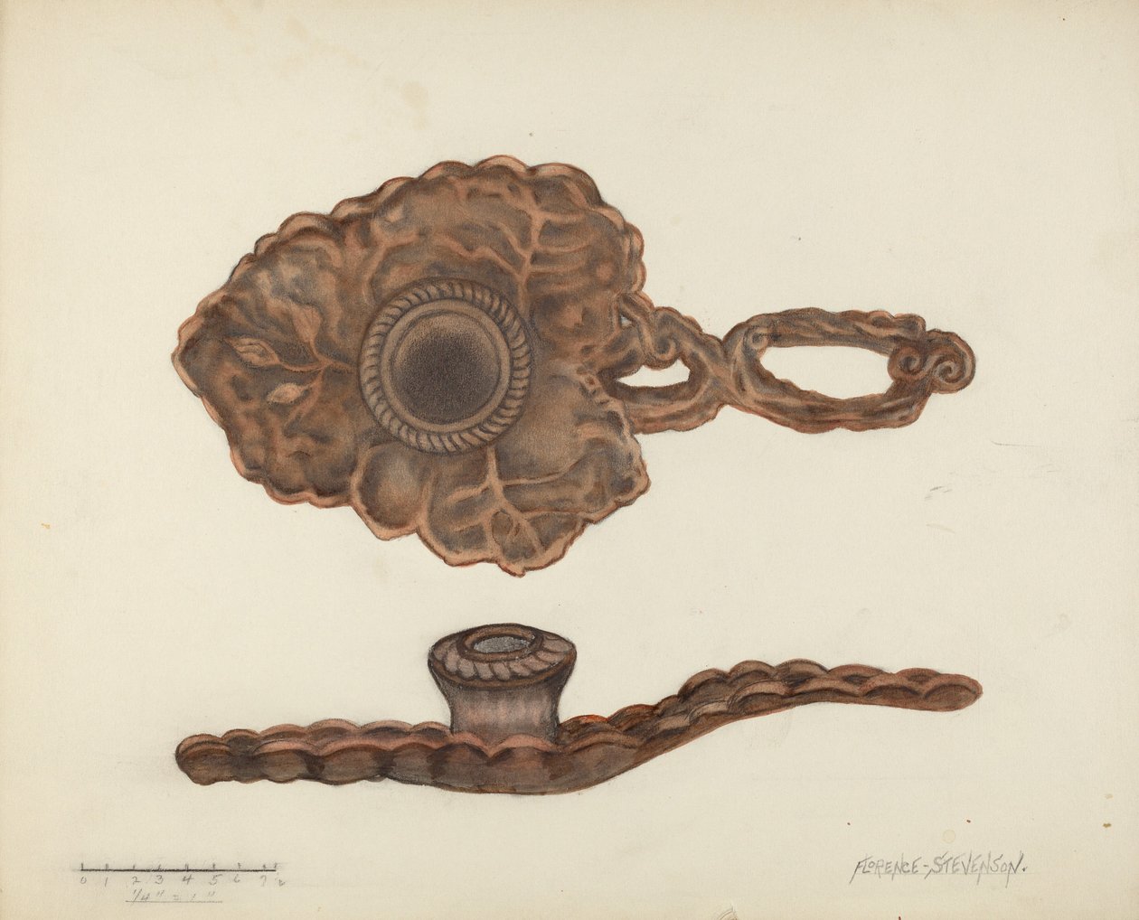 Gyertyatartó alkotó: Florence Stevenson