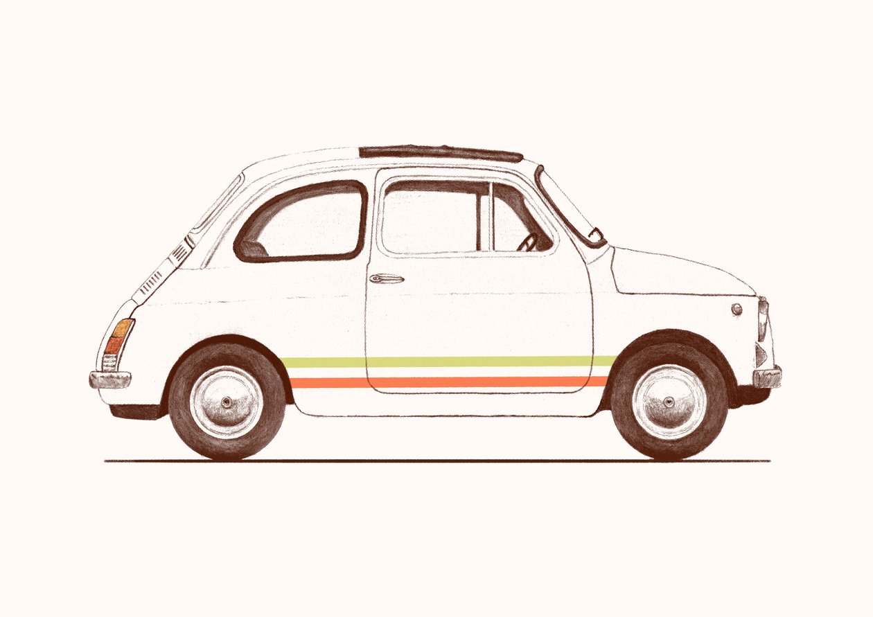 Cinquecento, 2023 (ceruza és digitális) alkotó: Florent Bodart