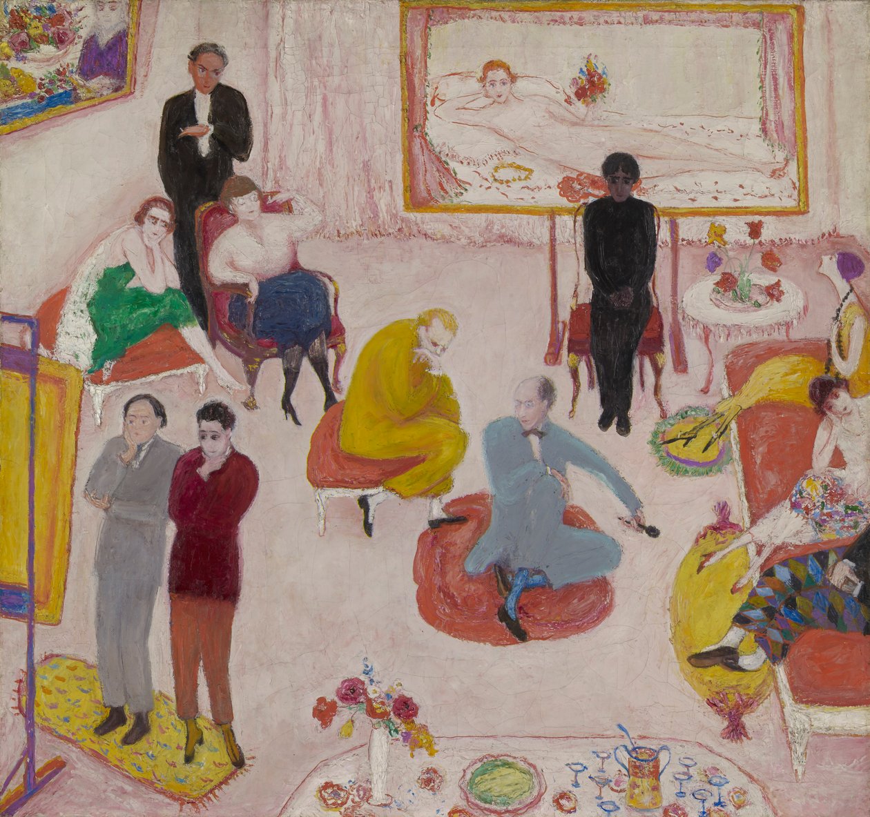 Stúdióparti (esti) alkotó: Florine Stettheimer