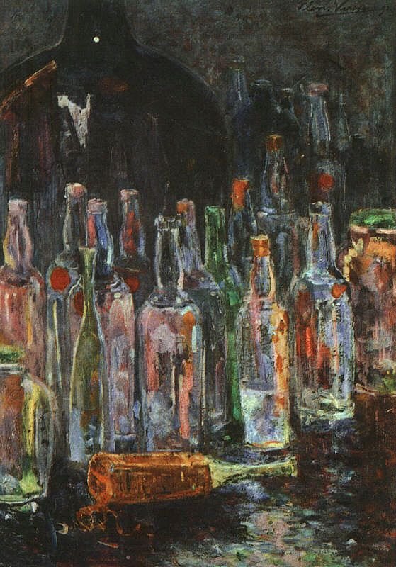 Csendélet palackokkal alkotó: Floris Verster