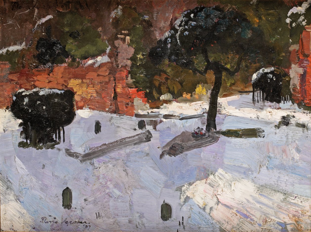 temető Warmondban, 1907 alkotó: Floris Verster