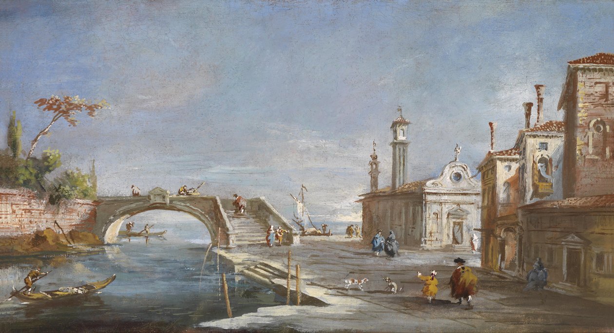 Csatorna Velencében alkotó: Francesco after Guardi