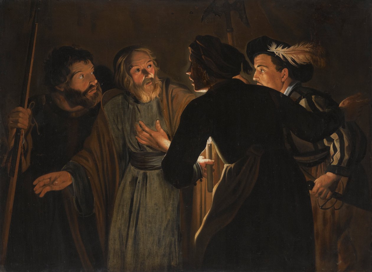 Szent Péter tagadása alkotó: Follower of Gerard Seghers