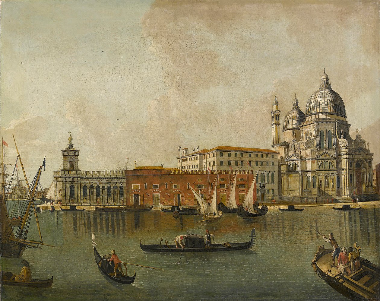 Kilátás a Doganára és a Santa Maria della Salute -re Velencében alkotó: Follower of Michele Marieschi