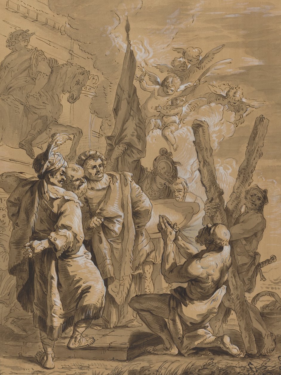 Szent András mártíromsága alkotó: Follower of Francesco Fontebasso