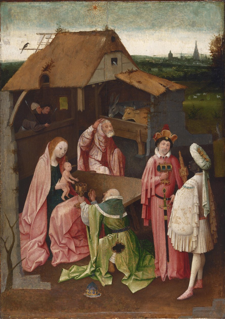 A mágusok imádása alkotó: Follower of Hieronymus Bosch