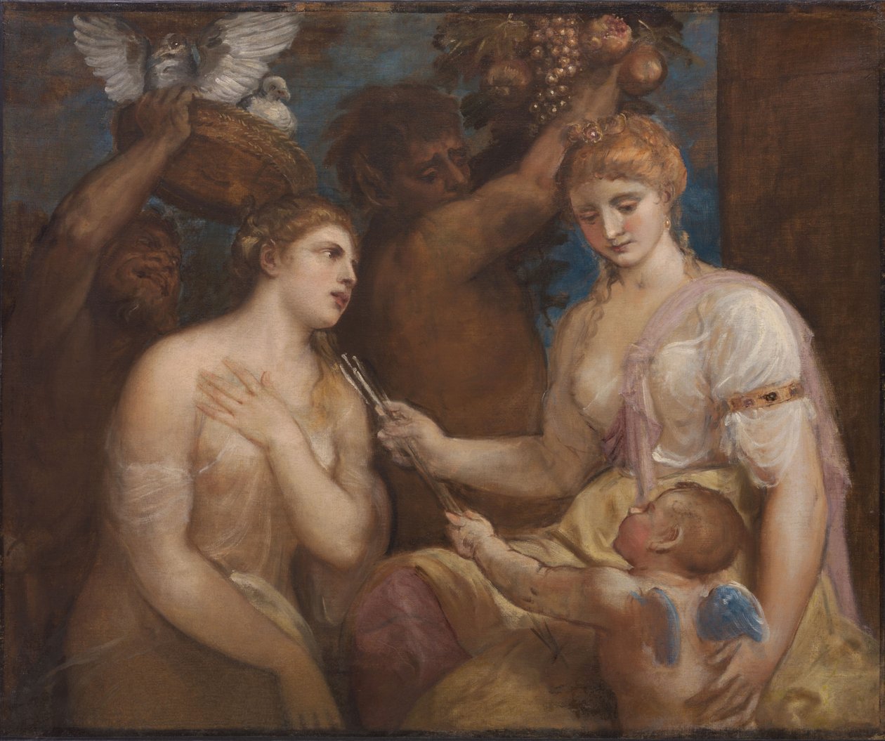 Vénusz és Ámor allegóriája alkotó: Follower of Titian