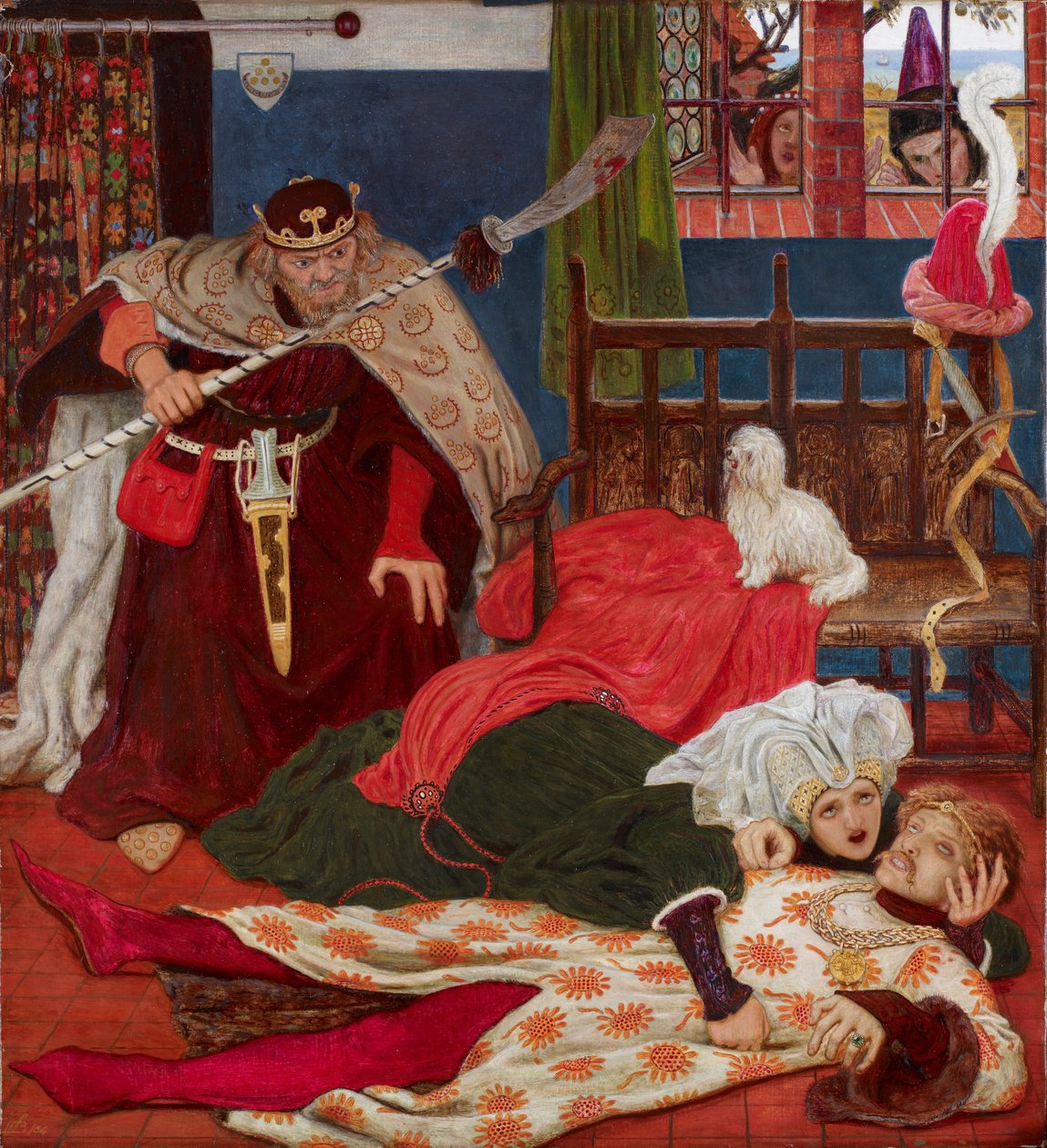 Sir Tristram halála alkotó: Ford Madox Brown