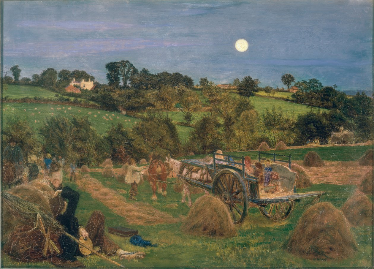 A szénaföld alkotó: Ford Madox Brown