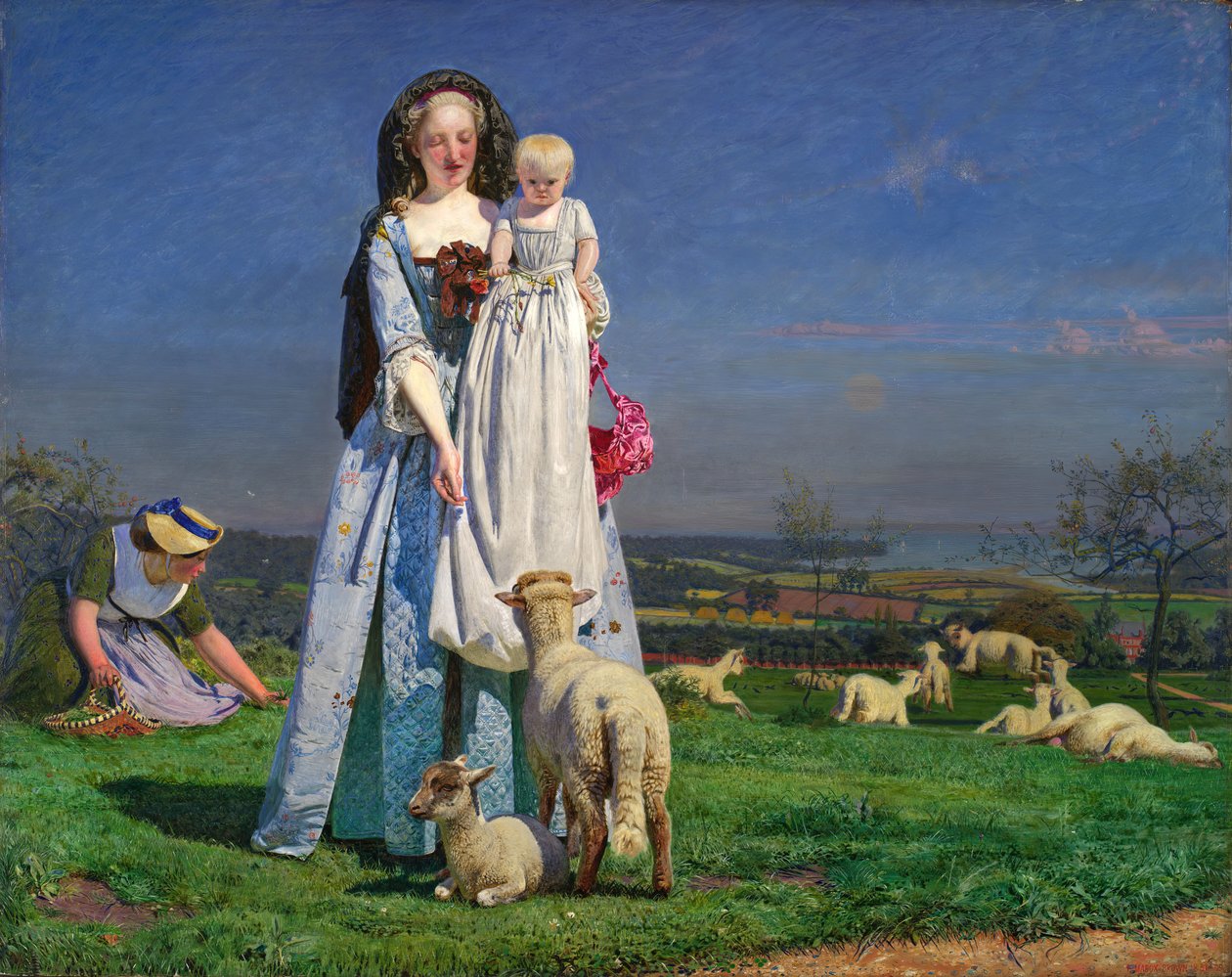 Szép Baa-bárányok, 1850-es évek. alkotó: Ford Madox Brown