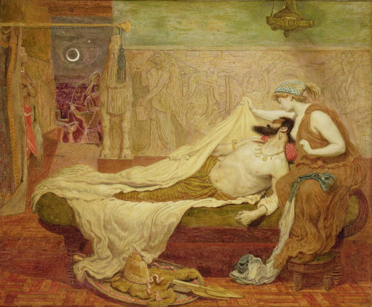 Sardanapalus álma alkotó: Ford Madox Brown