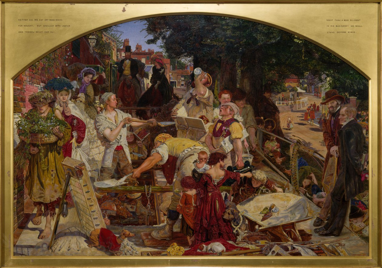 Munka, 1863. alkotó: Ford Madox Brown