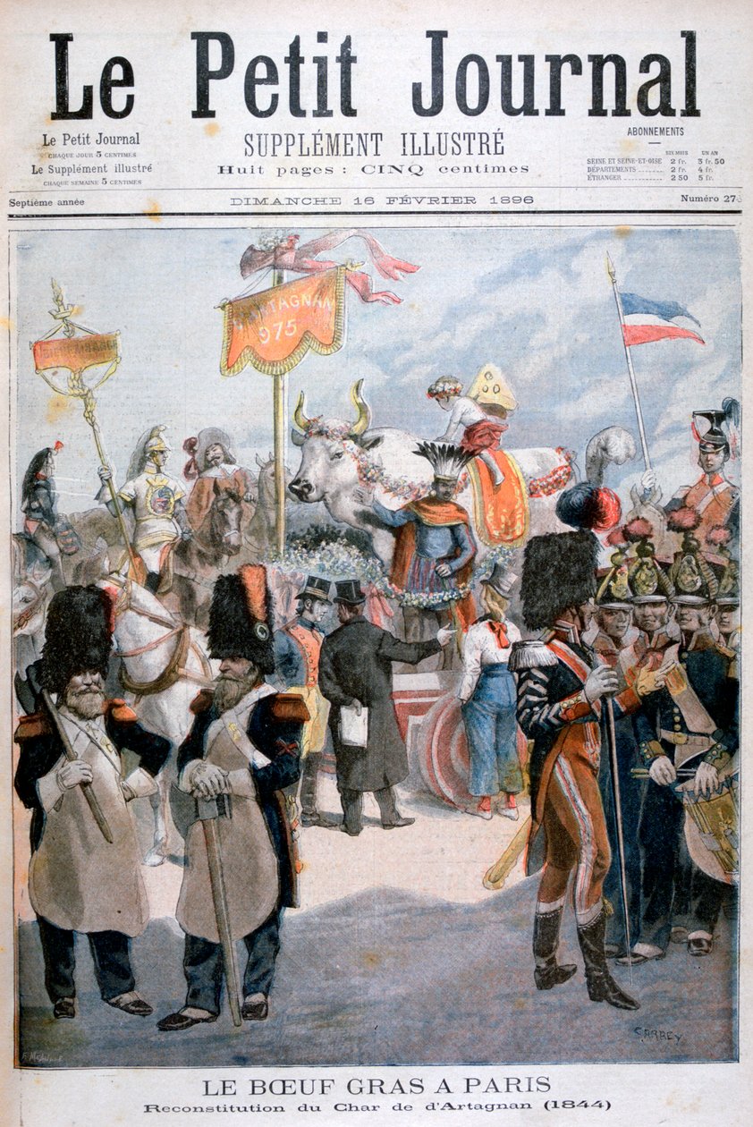 Hízott ökör ünnepségek Párizsban, 1896 alkotó: Fortuné Méaulle