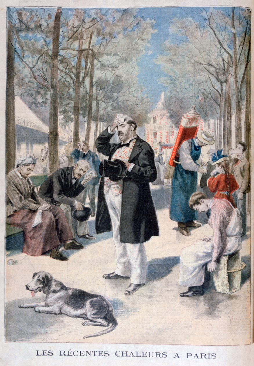 Kánikula Párizsban, 1895 alkotó: Fortuné Méaulle