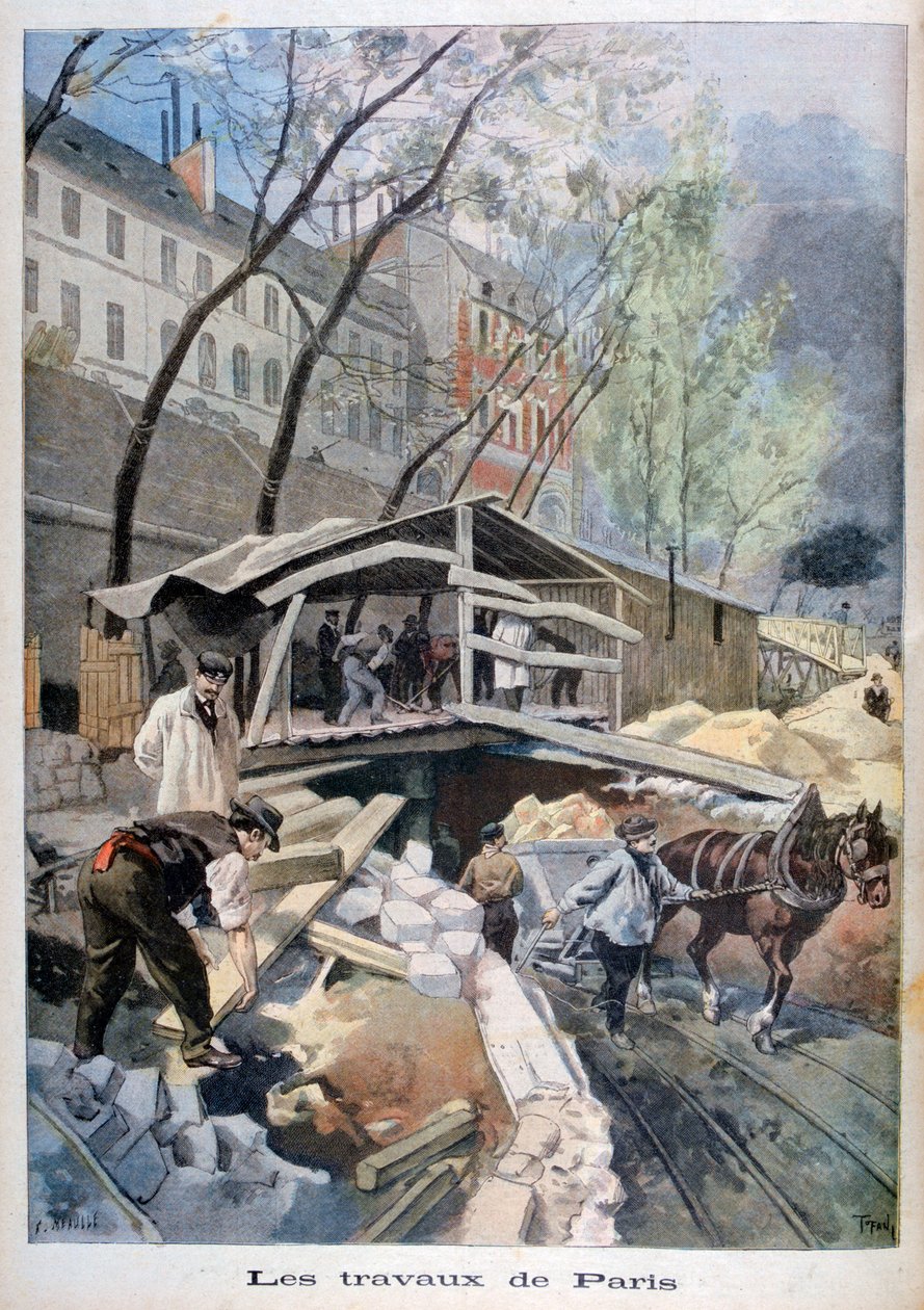Munka Párizsban, 1899. alkotó: Fortuné Méaulle