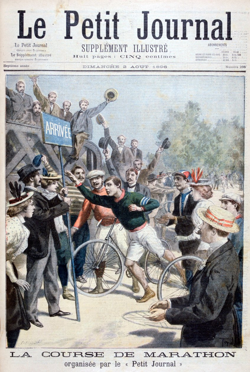 Maratoni verseny, 1896 alkotó: Fortuné Méaulle