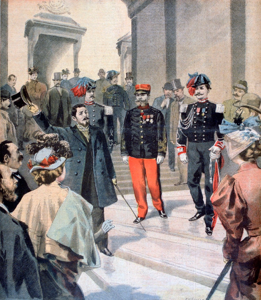 A hazafi, 1895 alkotó: Fortuné Méaulle