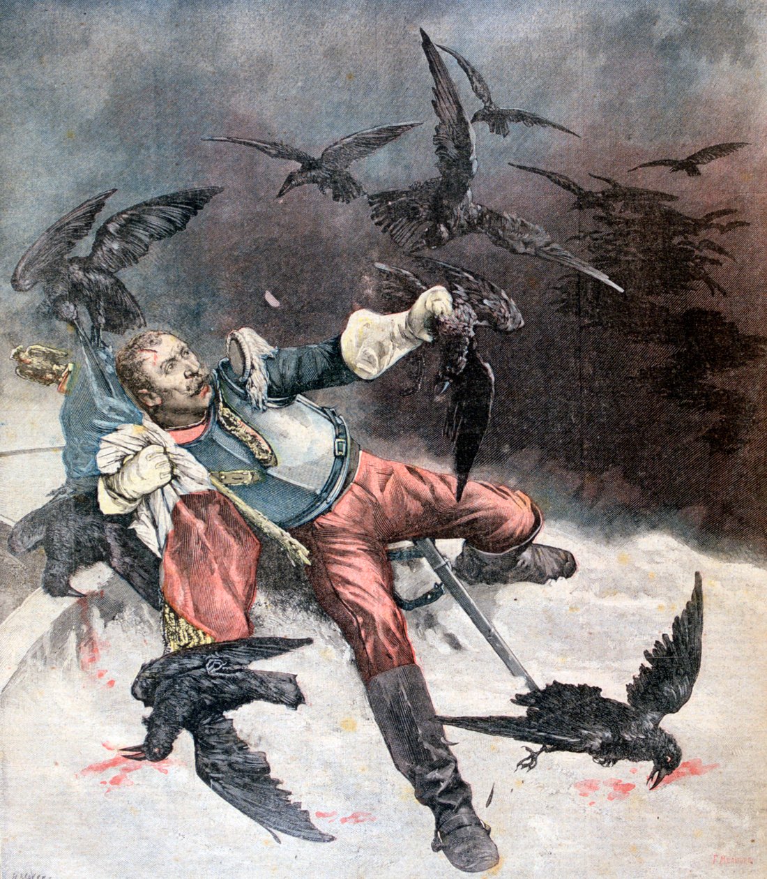 A holló, 1890 alkotó: Fortuné Méaulle