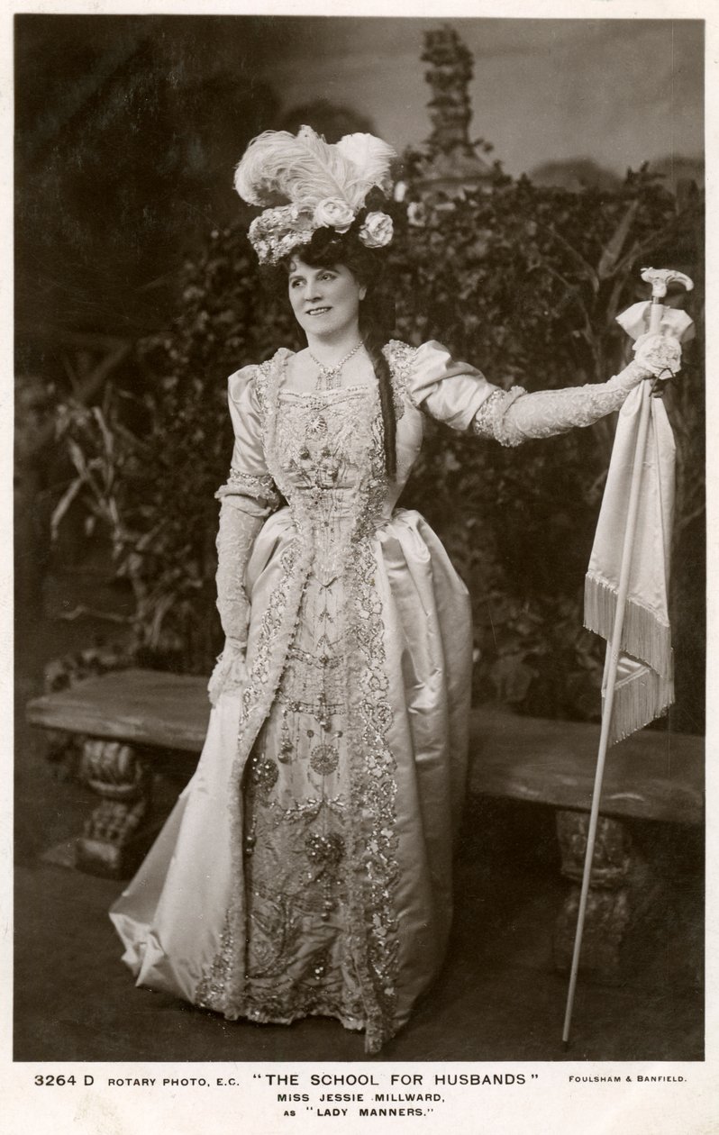 Jessie Millward brit színésznő, 1906. alkotó: Foulsham and Banfield