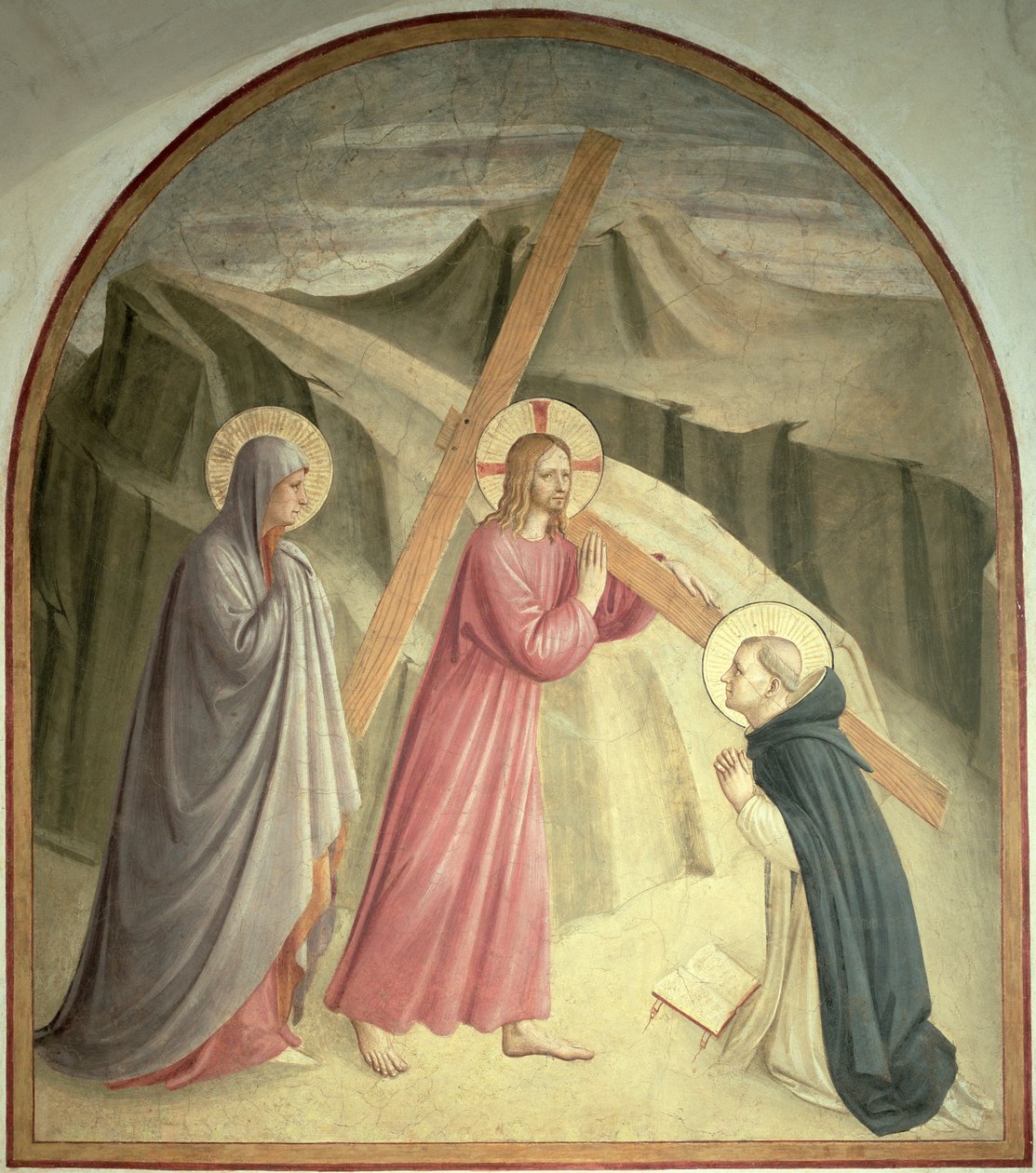 Keresztet vivő Krisztus, 1438-45 körül alkotó: Fra Angelico