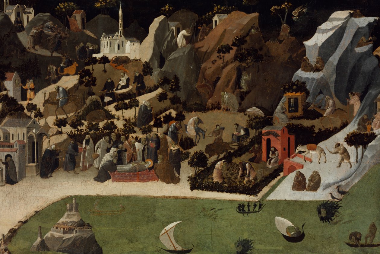 Jelenetek a sivatagi atyák életéből (Thebaid) alkotó: Fra Angelico