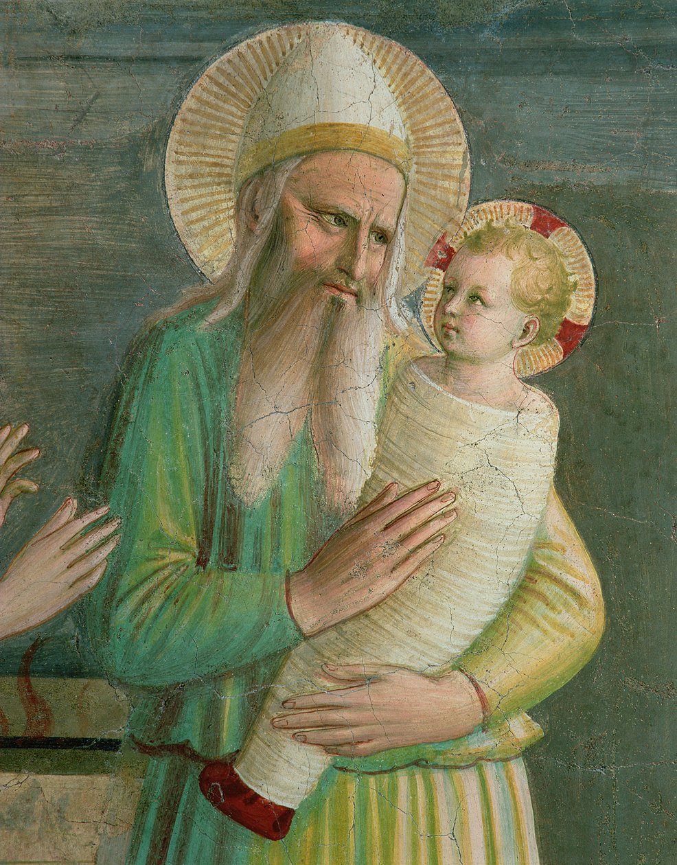 Simeon a Krisztus-gyermekkel, részlet a Bemutató a templomban című filmből, 1442 (lásd: 76098) alkotó: Fra Angelico