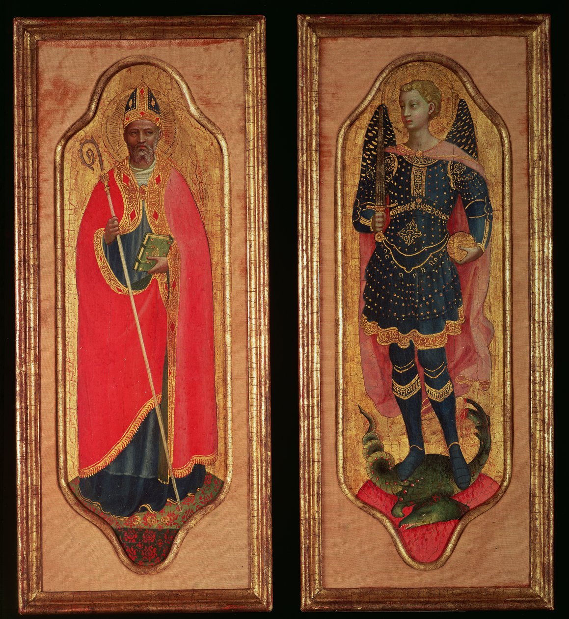 Bari Szent Miklós és Szent Mihály, 1423 körül (tempera fán) alkotó: Fra Angelico