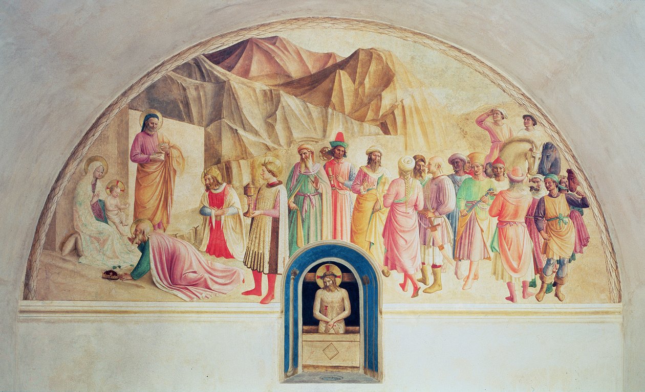 A bölcsek imádása, 1442 alkotó: Fra Angelico