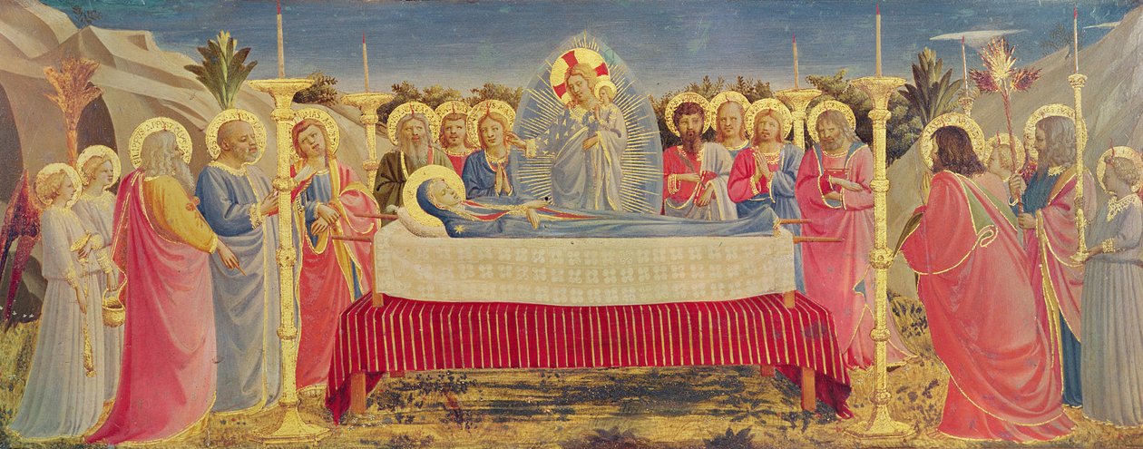 A Szűz halála, 1435 körül (tempera a panelen) alkotó: Fra Angelico