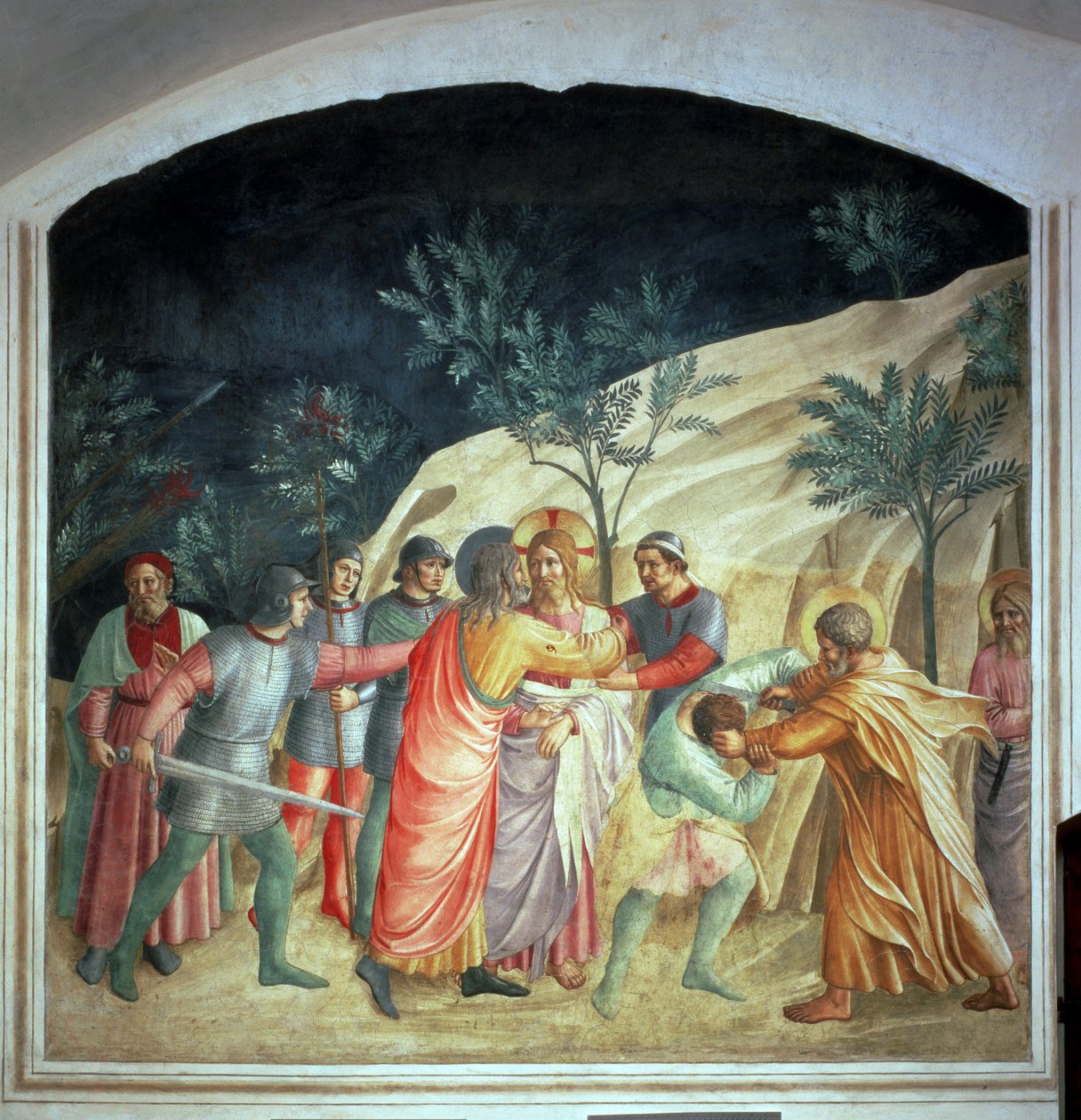 Júdás csókja, 1442 alkotó: Fra Angelico