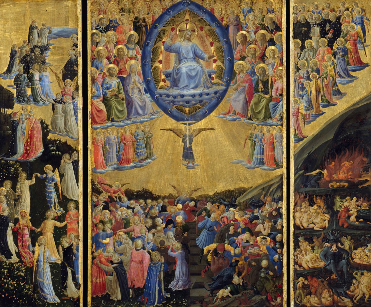 Az utolsó ítélet (szárnyas oltár) alkotó: Fra Angelico