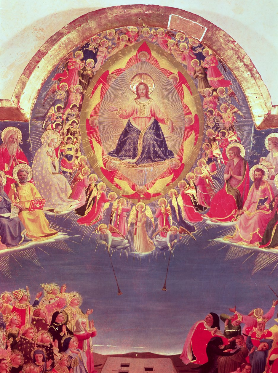 Az utolsó ítélet (tempera a panelen) (részlet) alkotó: Fra Angelico