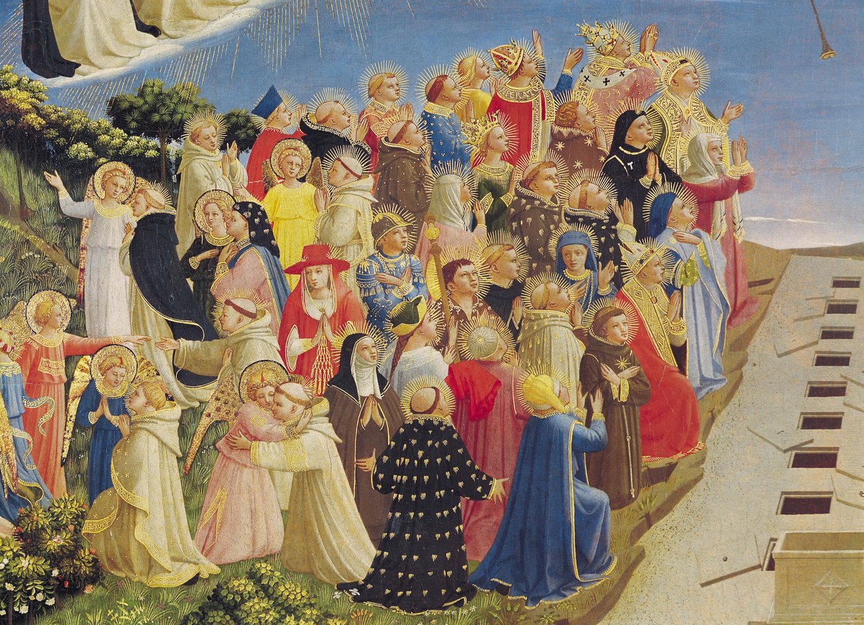 Az utolsó ítélet (tempera a panelen) (részlet) alkotó: Fra Angelico