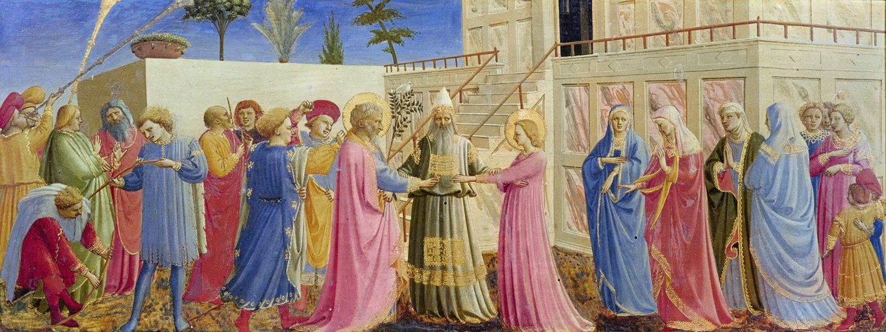 A Szűz házassága, 1435 körül (tempera a panelen) alkotó: Fra Angelico