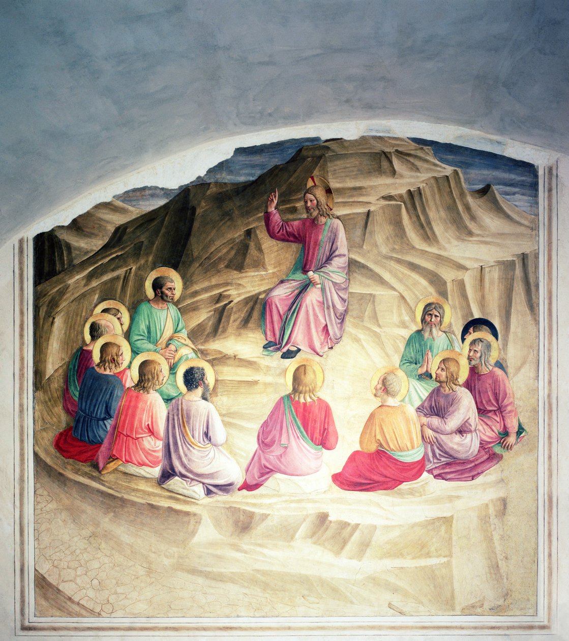 A hegyi beszéd, 1442 alkotó: Fra Angelico