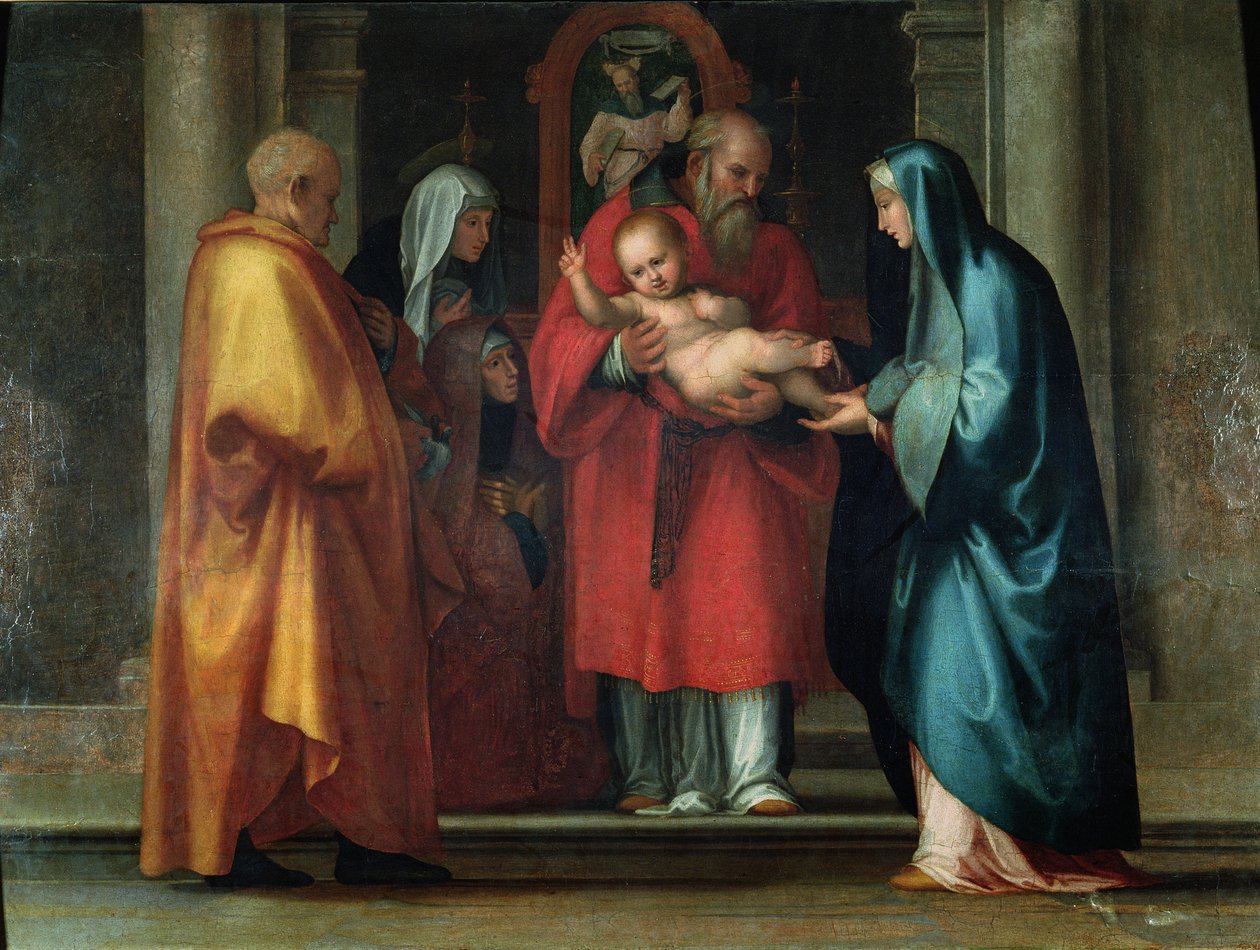 Bemutatás a templomban alkotó: Fra Bartolommeo