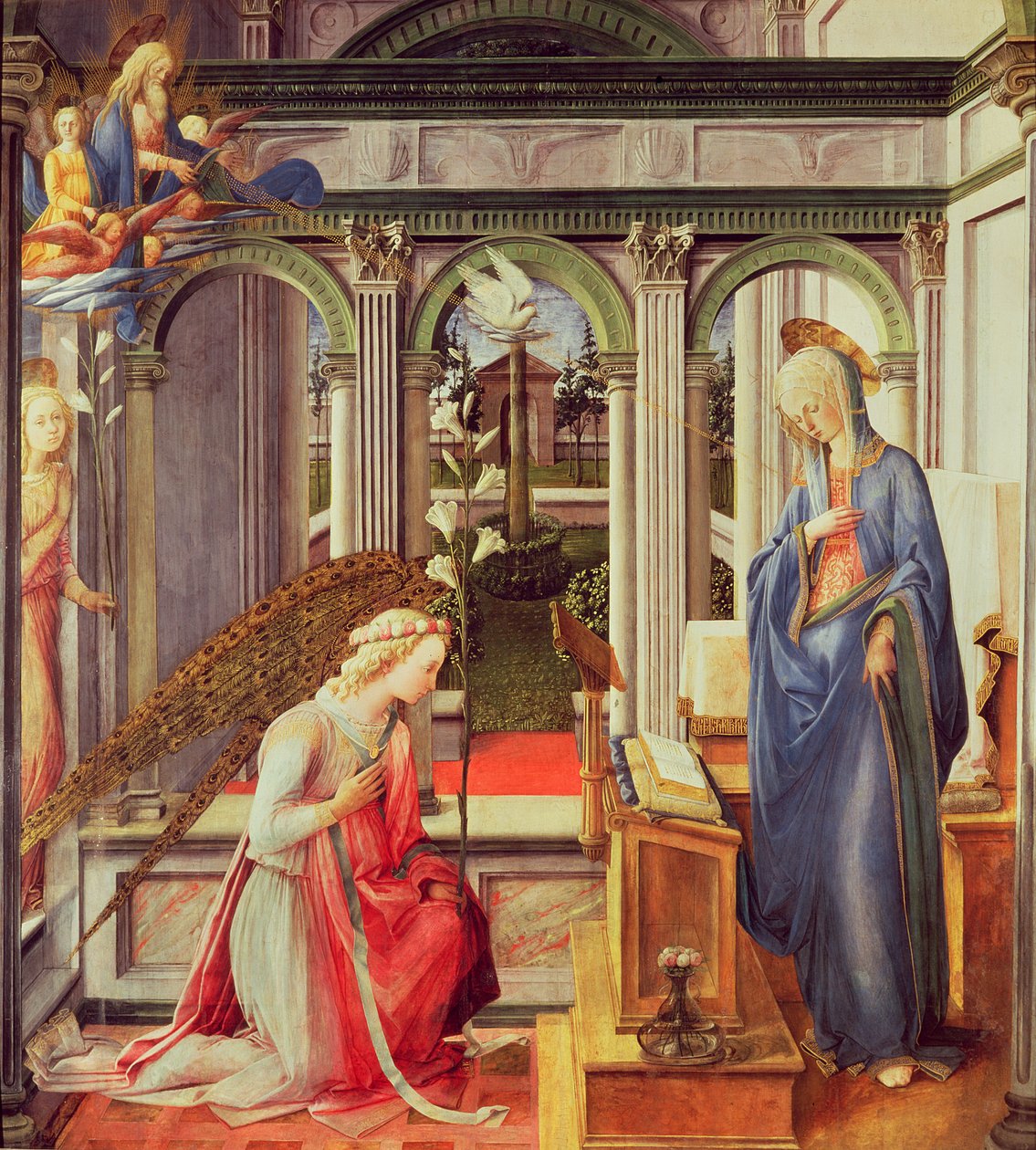 Az Angyali üdvözlet alkotó: Fra Filippo Lippi