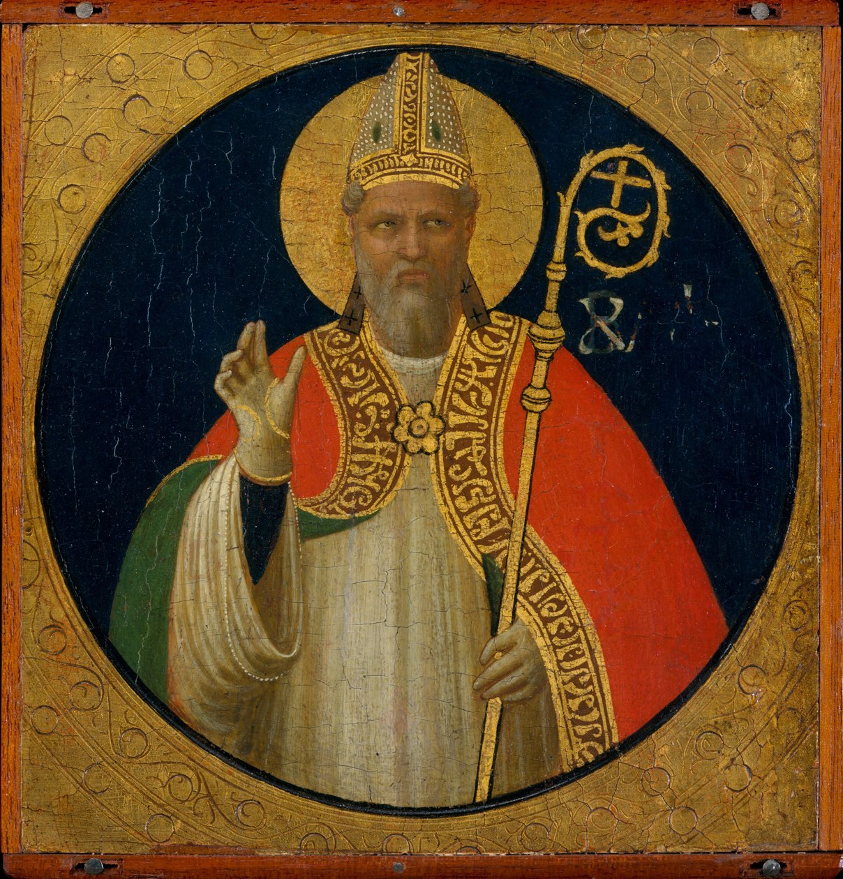 Egy püspök szent, 1425 körül (tempera fán) alkotó: Fra Angelico