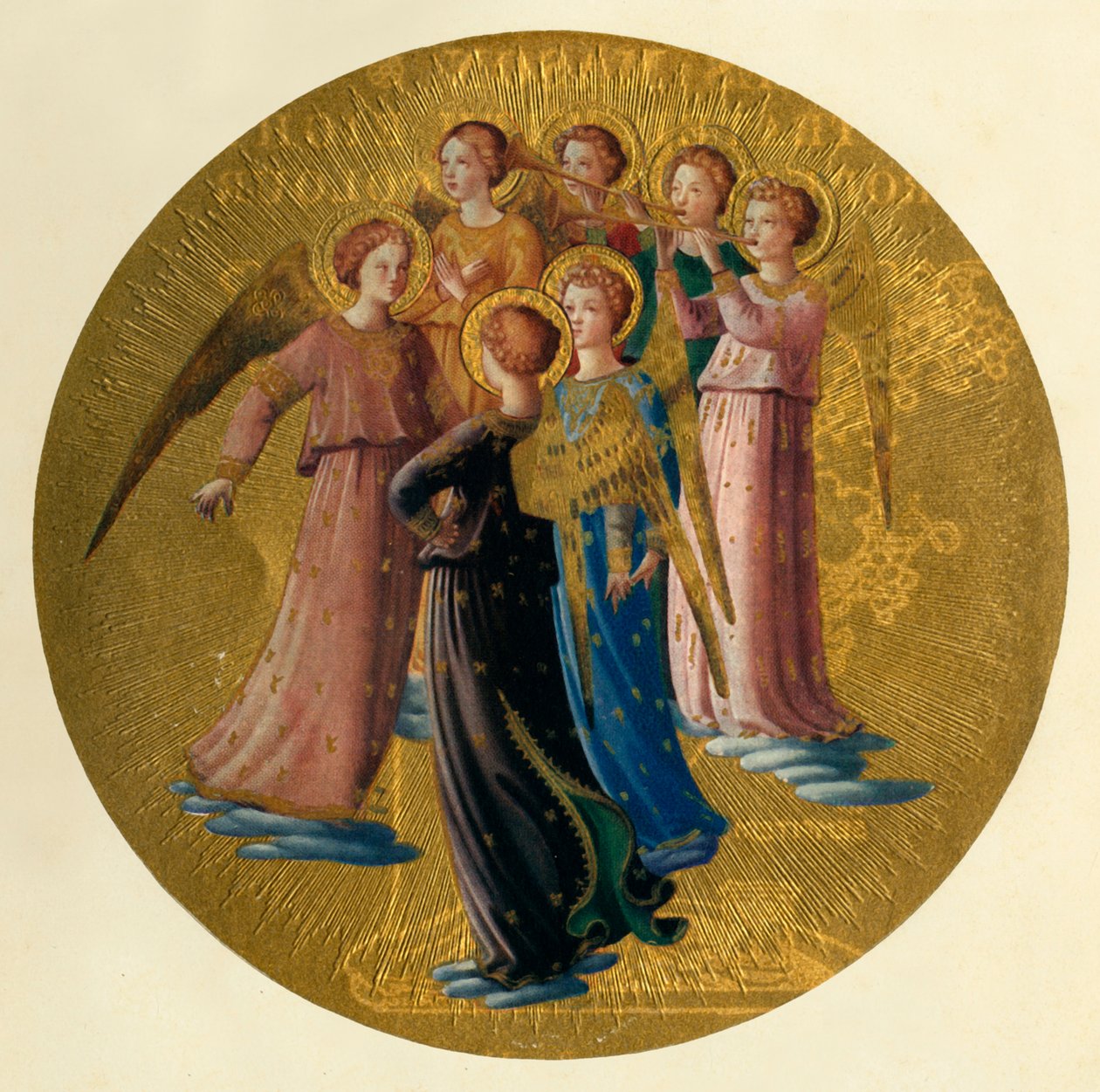 Angyalcsoport, 15. század, 1909 alkotó: Fra Angelico