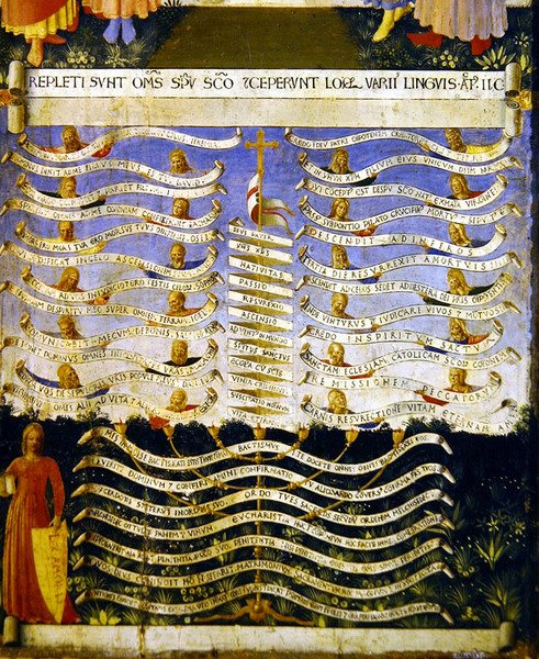 A szerelem törvénye (tempera a panelen) alkotó: Fra Angelico