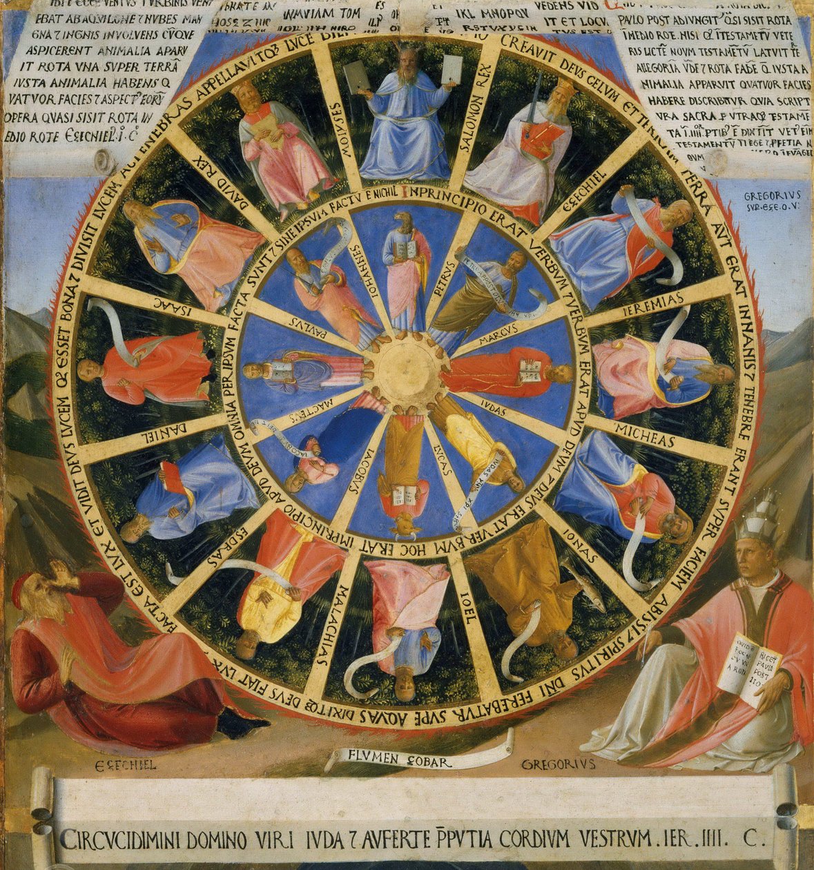 Ezékiel látomása alkotó: Fra Angelico