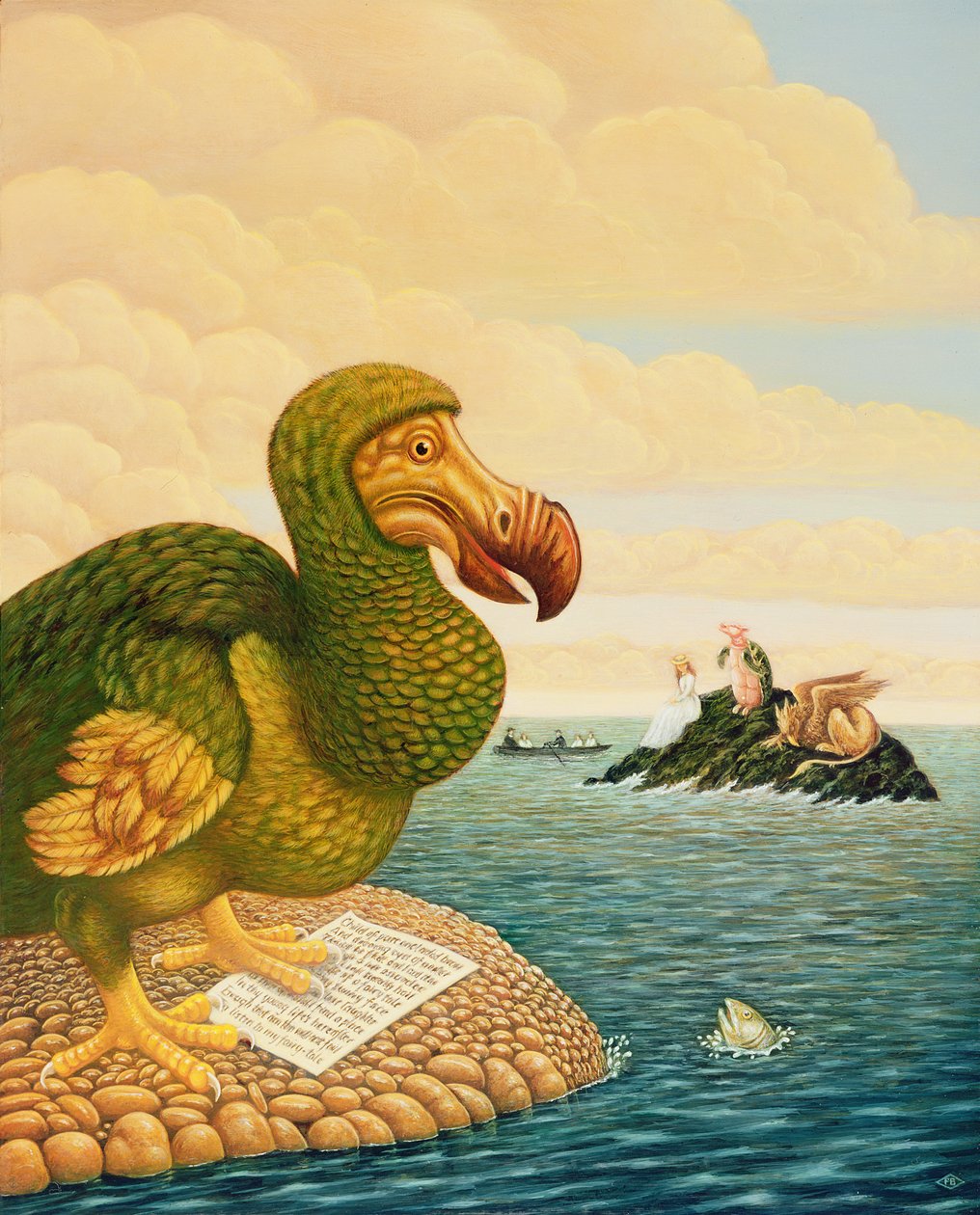 The Dodo, 1993 (olaj és tempera a panelen) alkotó: Frances Broomfield