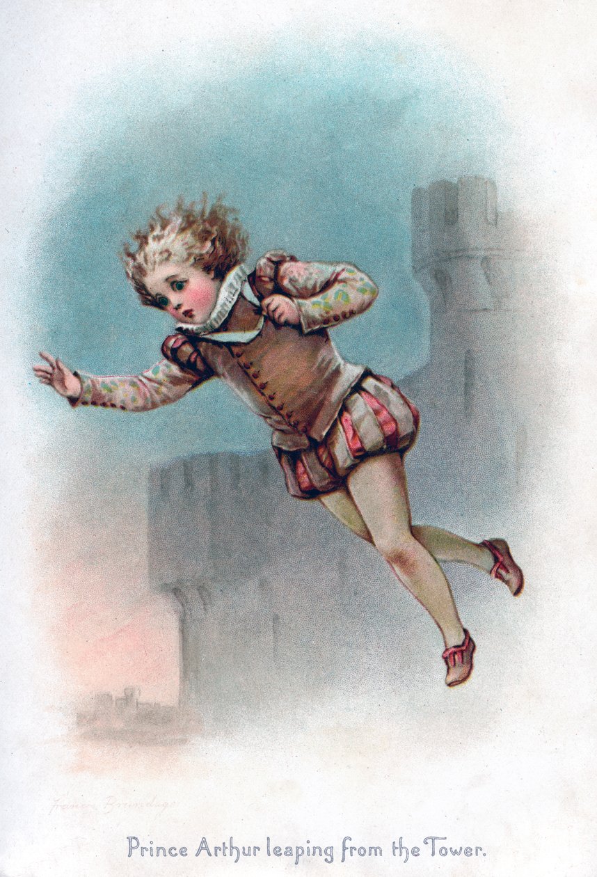 Arthur herceg kiugrik a toronyból, 1897. alkotó: Frances Brundage