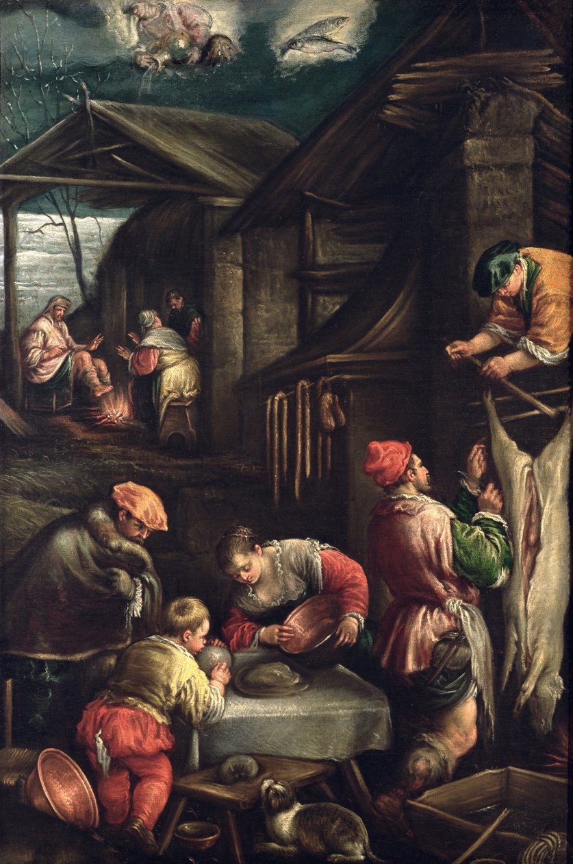 Tél (A hentes) 1580 körül alkotó: Francesco Bassano