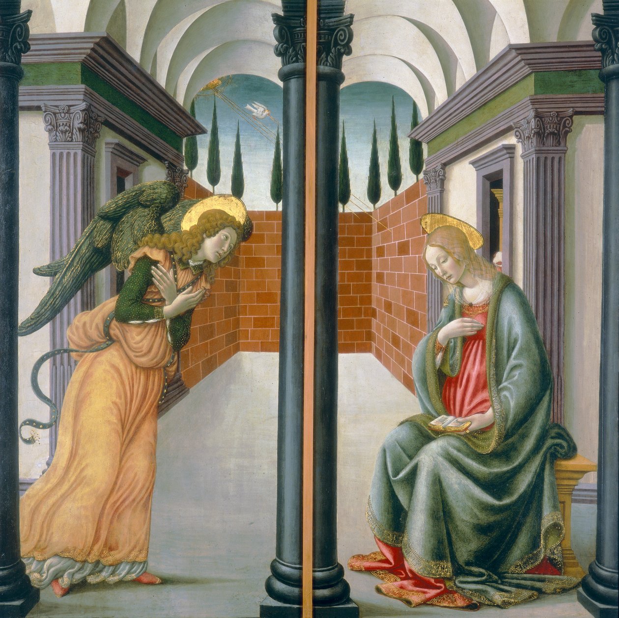Angyali Üdvözlet alkotó: Francesco Botticini