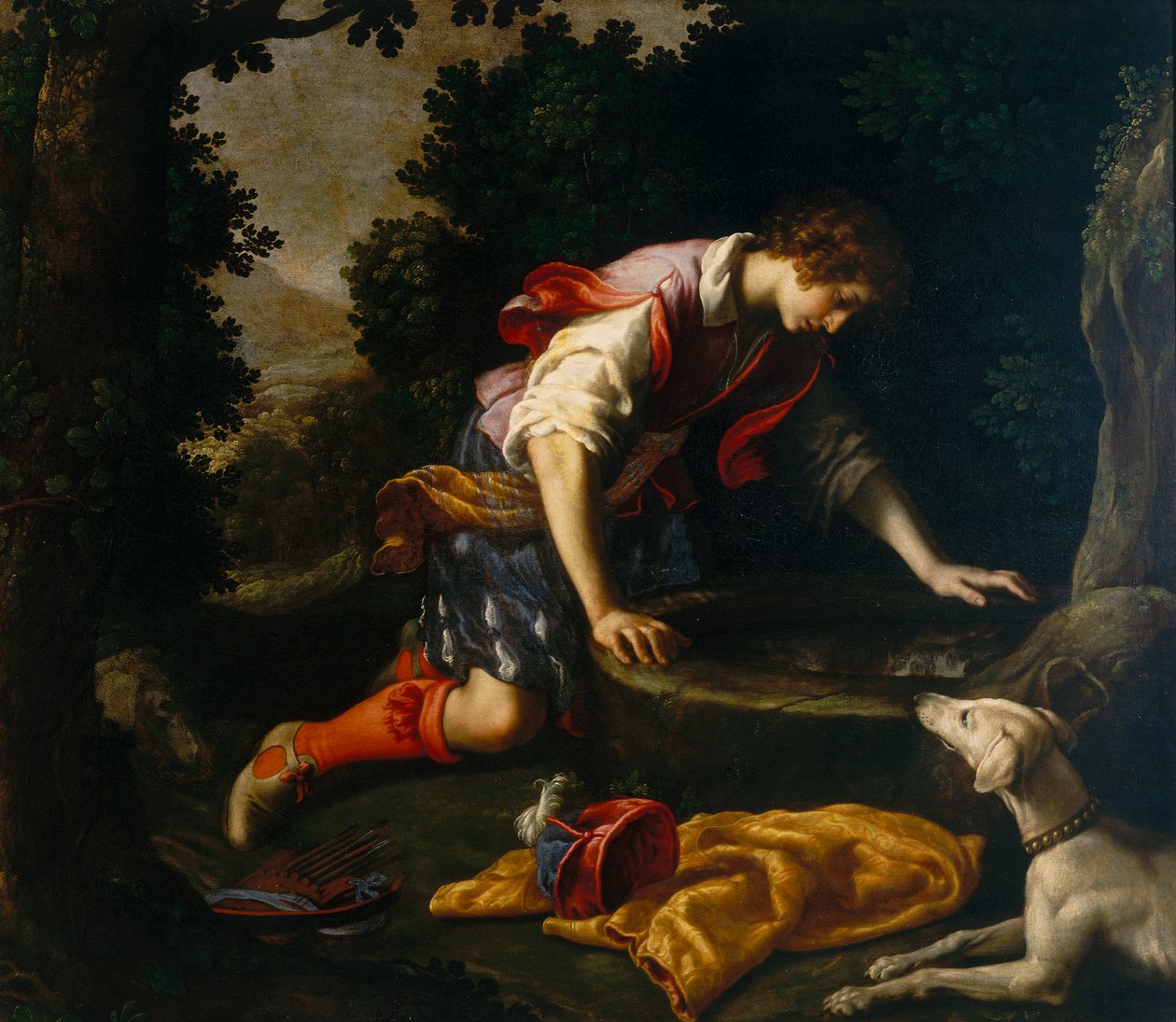 Nárcisz a forrásnál alkotó: Francesco Curradi
