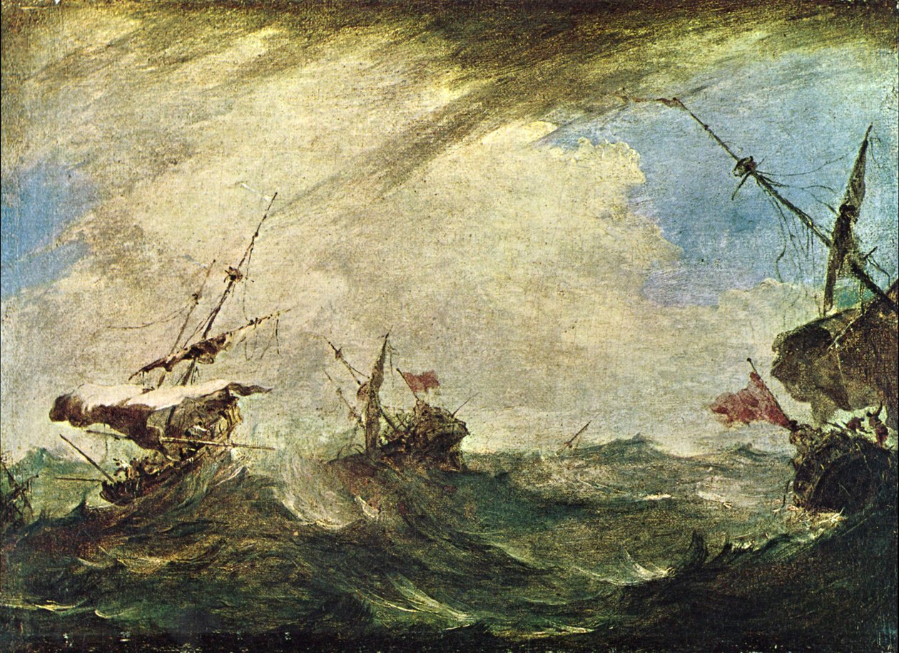 Hajók a tengeri viharban alkotó: Francesco Guardi