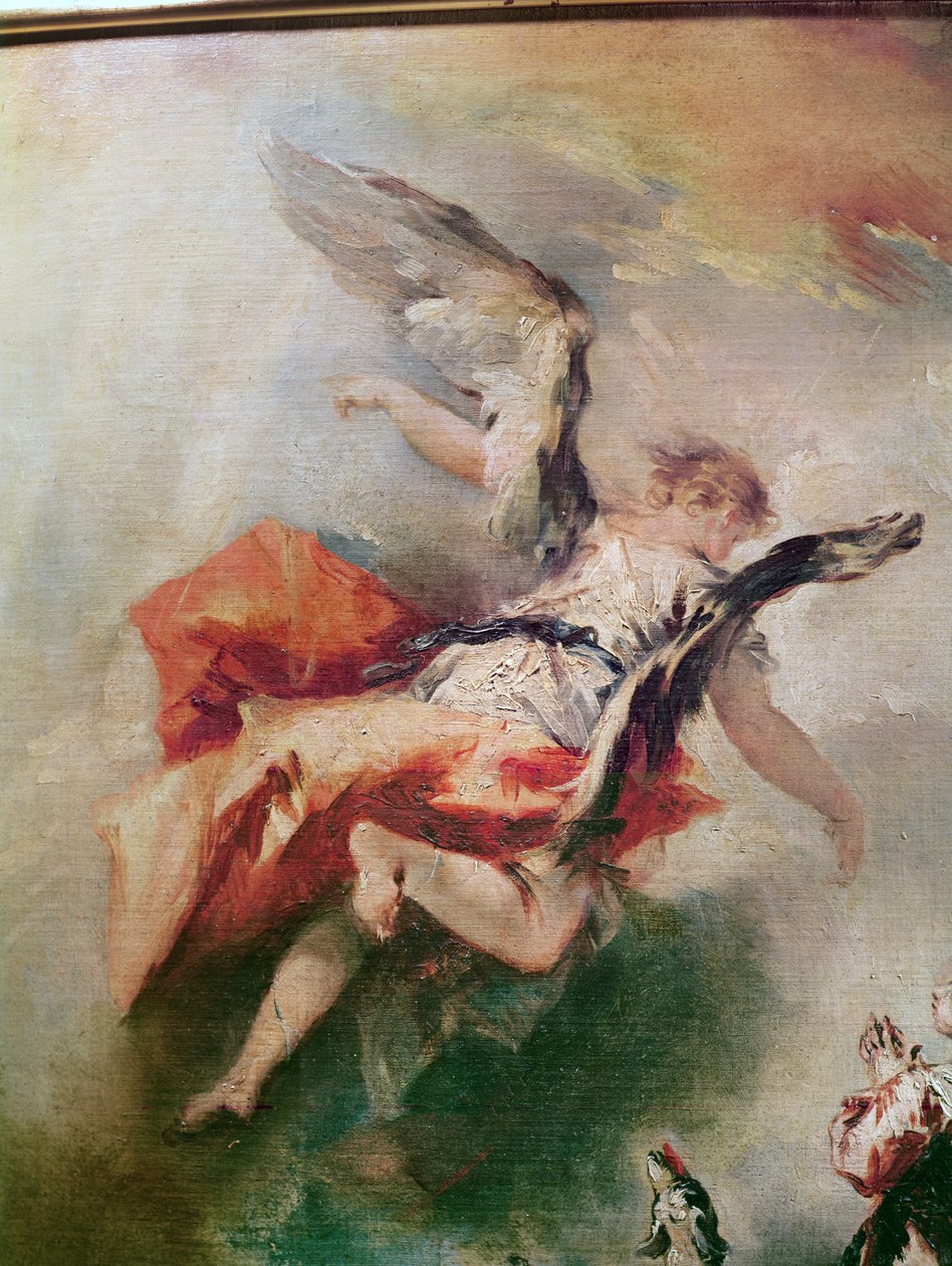 Tóbiás története, Raffaello arkangyal távozásának részlete, 1750 körül. alkotó: Francesco Guardi