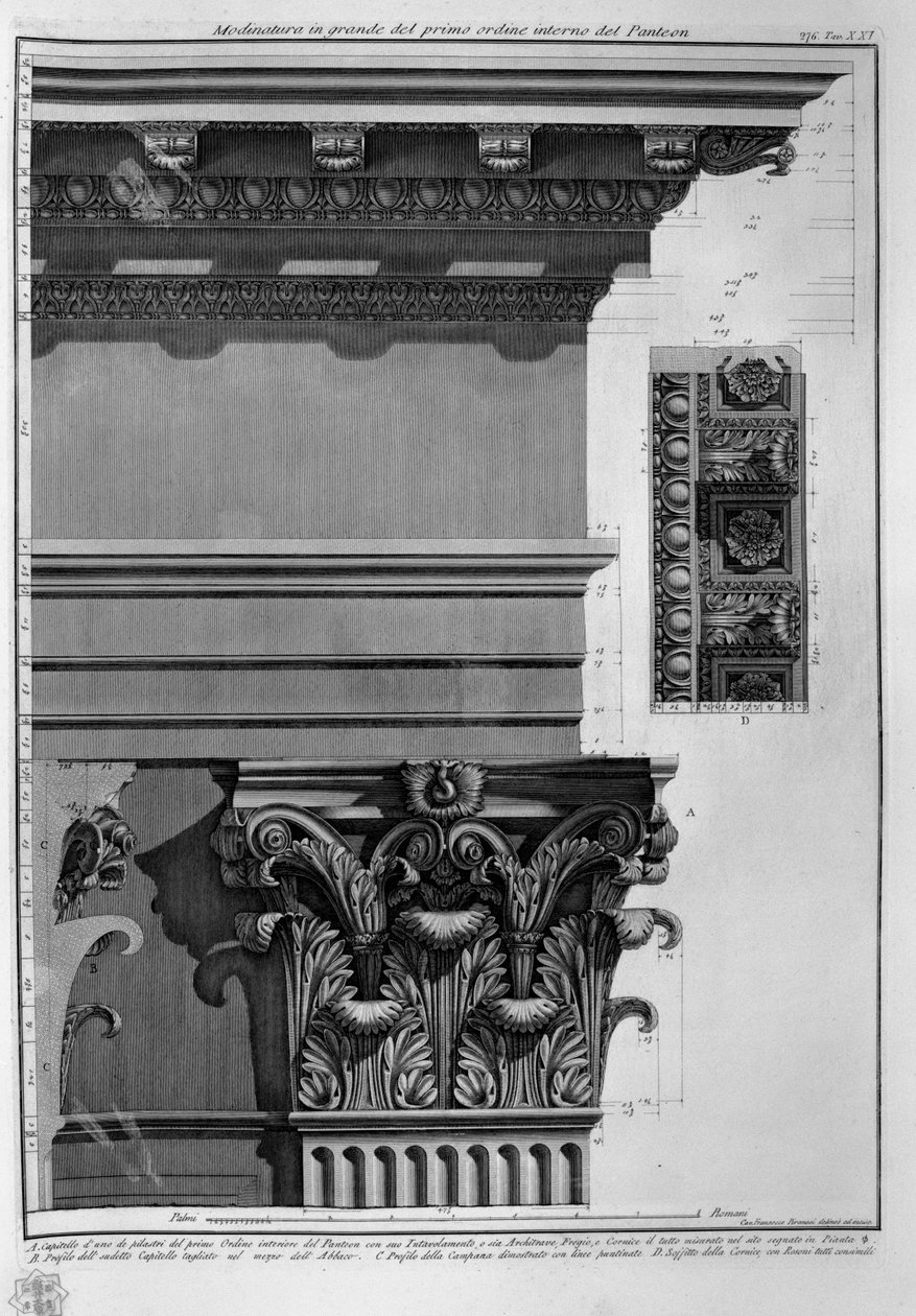 Pantheon, tav. XXI alkotó: Francesco Piranesi